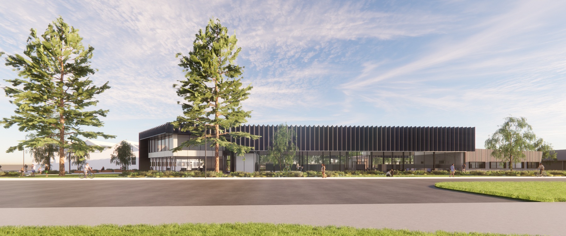 Architect design of the new James Street Precinct. View from the Esplanade